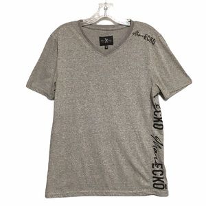 Tee Marc Ecko M/M. Gray & black shirt sleeve Vneck